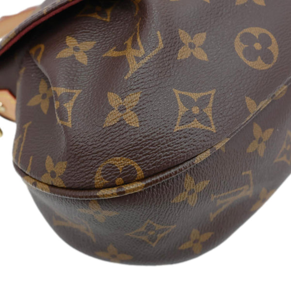 LOUIS VUITTON Sunset Monogram Coated Canvas Shoulder Bag Brown