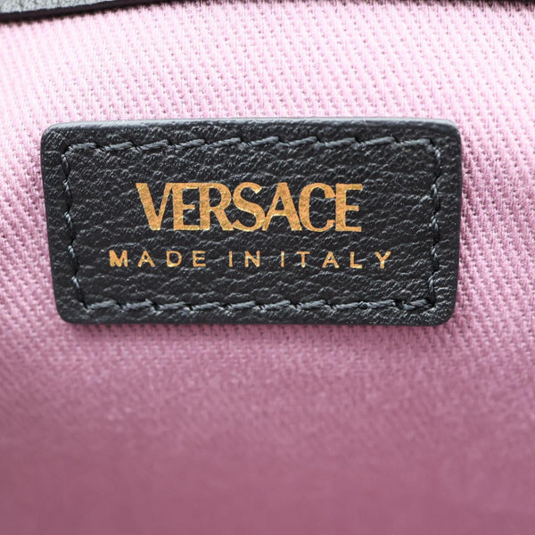 VERSACE Medusa Leather Crossbody Bag Black
