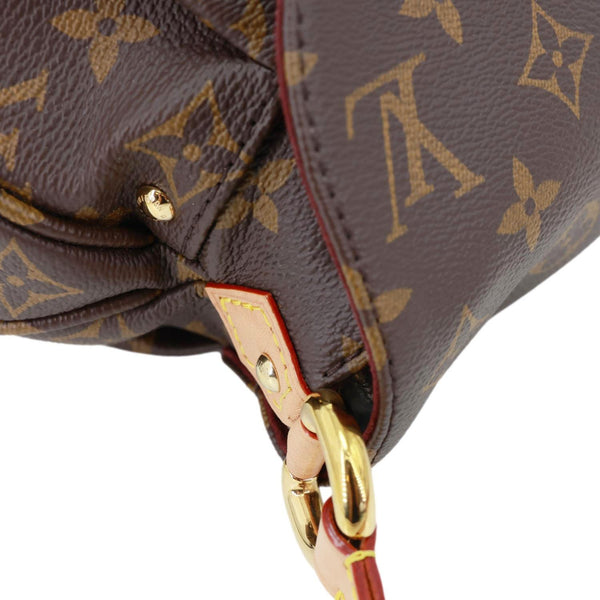 LOUIS VUITTON Sunset Monogram Coated Canvas Shoulder Bag Brown