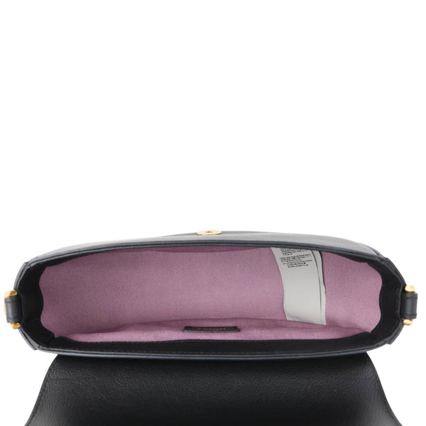 VERSACE Medusa Leather Crossbody Bag Black