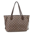 LOUIS VUITTON Neverfull PM Damier Ebene Tote Shoulder Bag Brown
