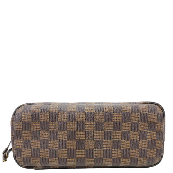 LOUIS VUITTON Neverfull PM Damier Ebene Tote Shoulder Bag Brown