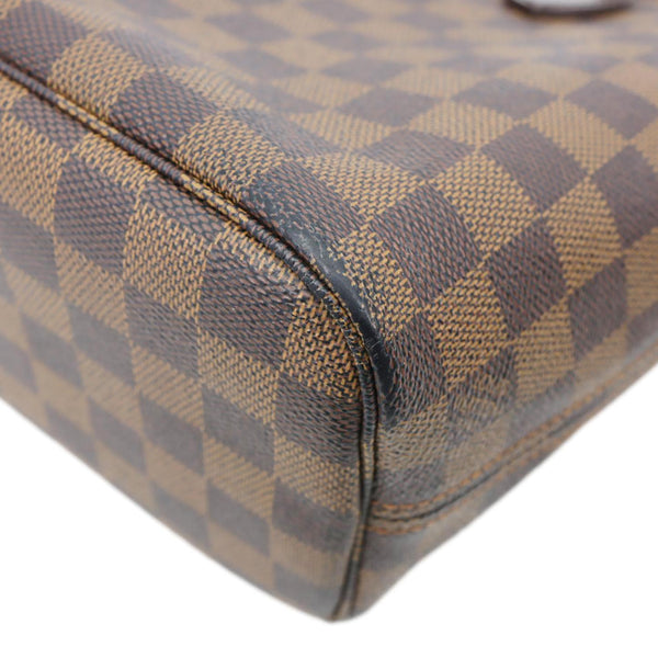 LOUIS VUITTON Neverfull PM Damier Ebene Tote Shoulder Bag Brown