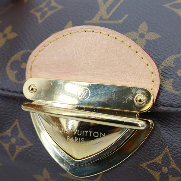LOUIS VUITTON Sunset Monogram Coated Canvas Shoulder Bag Brown