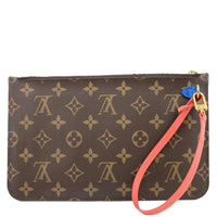 LOUIS VUITTON Pochette Wristlet Totem Monogram Canvas Pouch Brown