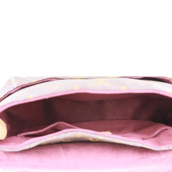 LOUIS VUITTON Sunset Monogram Coated Canvas Shoulder Bag Brown