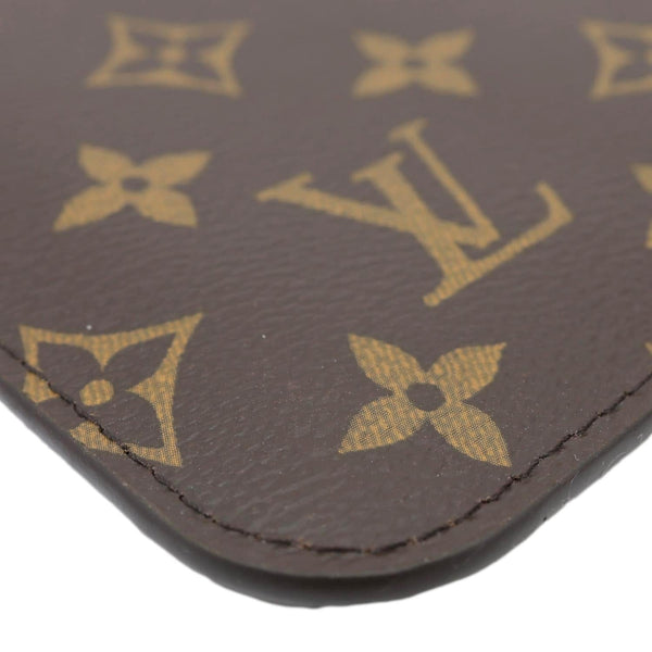 LOUIS VUITTON Pochette Wristlet Totem Monogram Canvas Pouch Brown