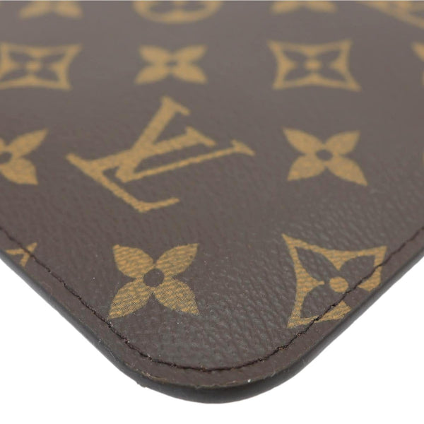 LOUIS VUITTON Pochette Wristlet Totem Monogram Canvas Pouch Brown