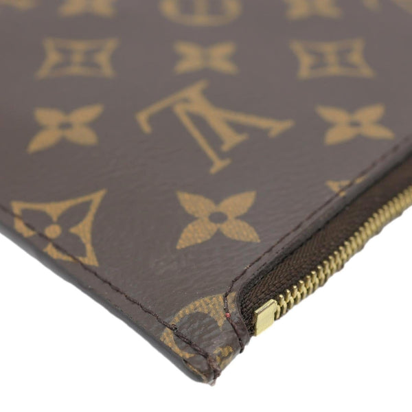 LOUIS VUITTON Pochette Wristlet Totem Monogram Canvas Pouch Brown
