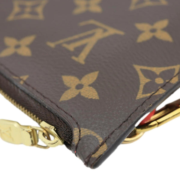 LOUIS VUITTON Pochette Wristlet Totem Monogram Canvas Pouch Brown