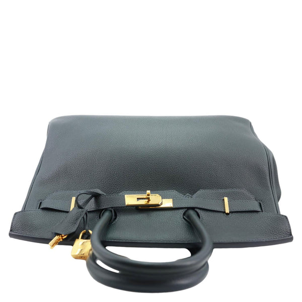 HERMES Birkin 35 Togo Leather Tote Bag Vert Cypress