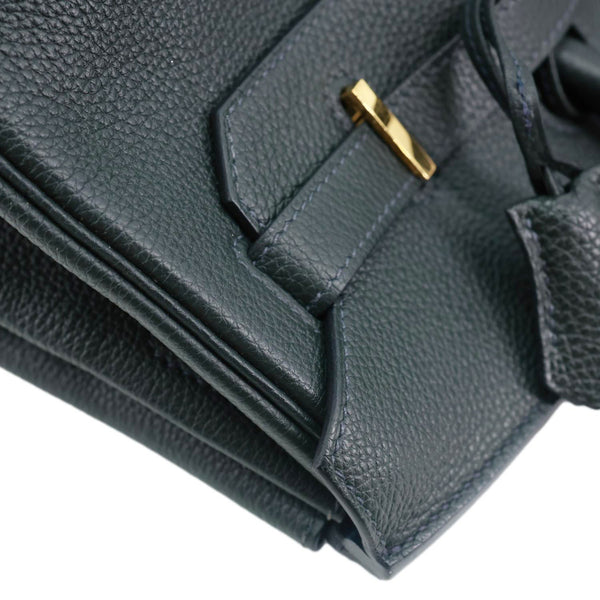 HERMES Birkin 35 Togo Leather Tote Bag Vert Cypress