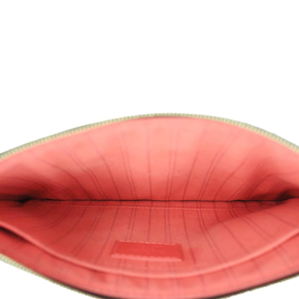 LOUIS VUITTON Pochette Wristlet Totem Monogram Canvas Pouch Brown