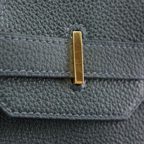 HERMES Birkin 35 Togo Leather Tote Bag Vert Cypress