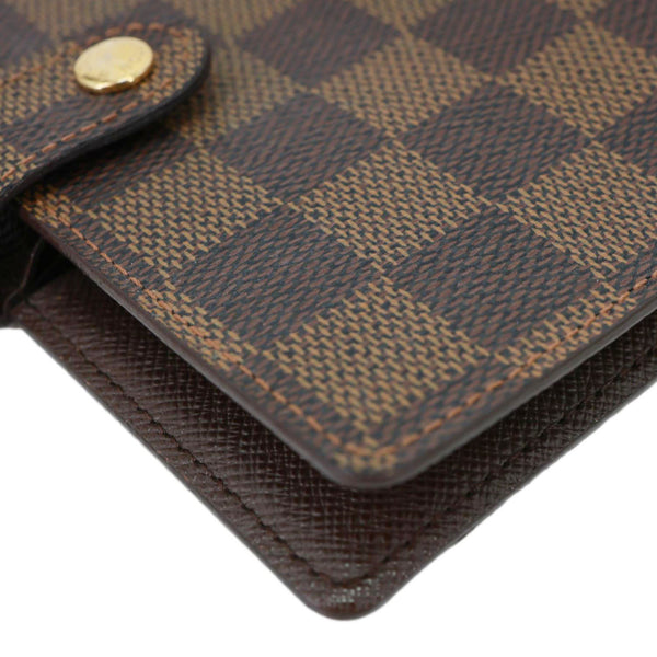 LOUIS VUITTON Agenda PM Damier Ebene Planner Cover Brown