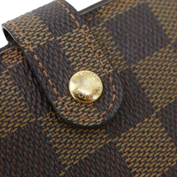 LOUIS VUITTON Agenda PM Damier Ebene Planner Cover Brown