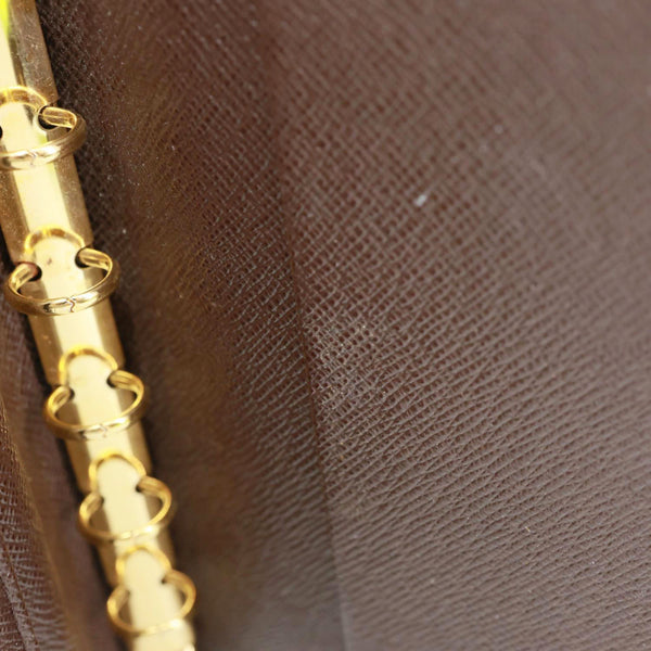 LOUIS VUITTON Agenda PM Damier Ebene Planner Cover Brown