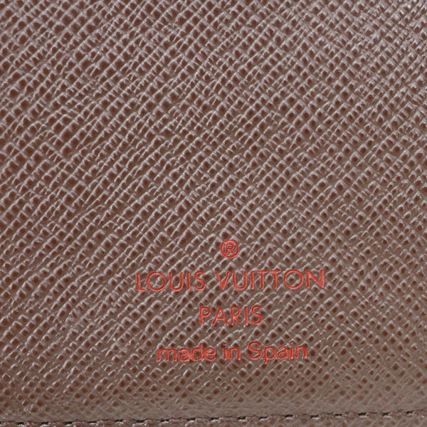 LOUIS VUITTON Agenda PM Damier Ebene Planner Cover Brown