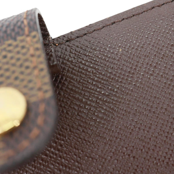 LOUIS VUITTON Agenda PM Damier Ebene Planner Cover Brown