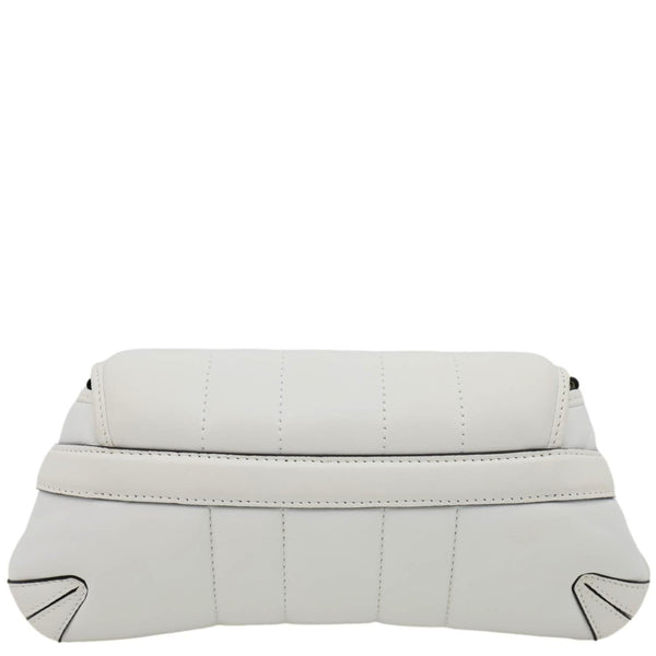 GUCCI Horsebit Quilted Lambskin Leather Chain Shoulder Bag White 764339