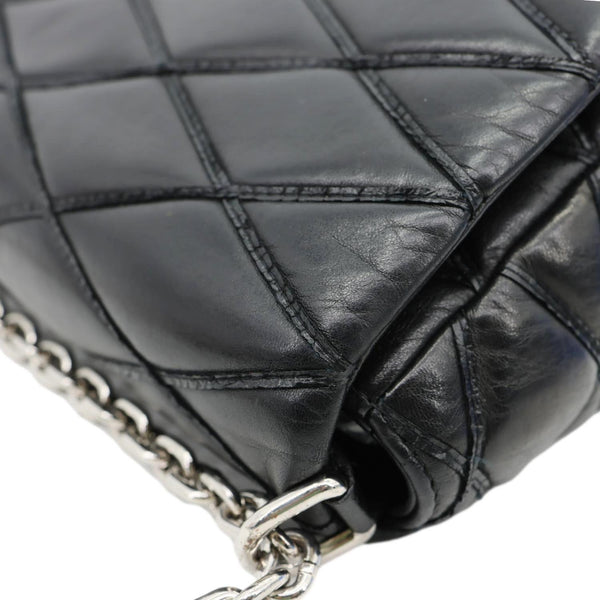 LOUIS VUITTON GO-14 MM Malletage Quilted Lambskin Leather Crossbody Bag Black