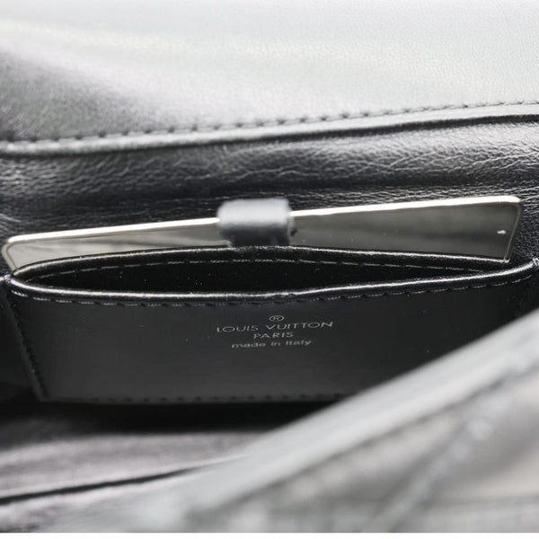 LOUIS VUITTON GO-14 MM Malletage Quilted Lambskin Leather Crossbody Bag Black