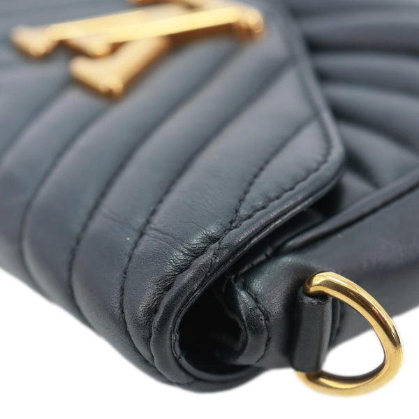 LOUIS VUITTON New Wave Multi Pochette Quilted Leather Crossbody Bag Black