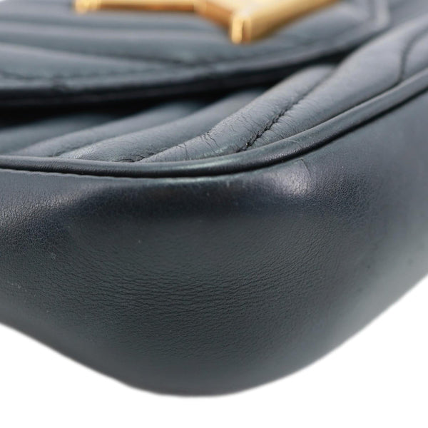 LOUIS VUITTON New Wave Multi Pochette Quilted Leather Crossbody Bag Black