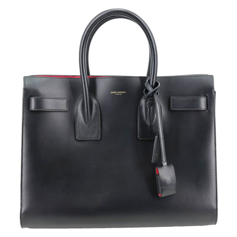 YVES SAINT LAURENT Sac De Jour Small Smooth Calfskin Leather Tote Bag Black
