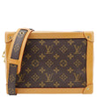 LOUIS VUITTON Soft Trunk Monogram Canvas Shoulder Bag Brown