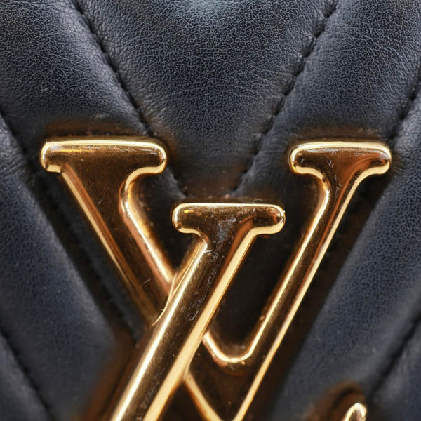 LOUIS VUITTON New Wave Multi Pochette Quilted Leather Crossbody Bag Black