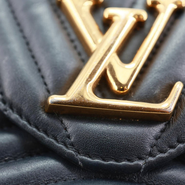 LOUIS VUITTON New Wave Multi Pochette Quilted Leather Crossbody Bag Black