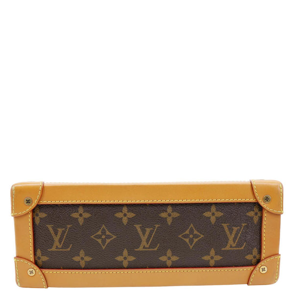 LOUIS VUITTON Soft Trunk Monogram Canvas Shoulder Bag Brown
