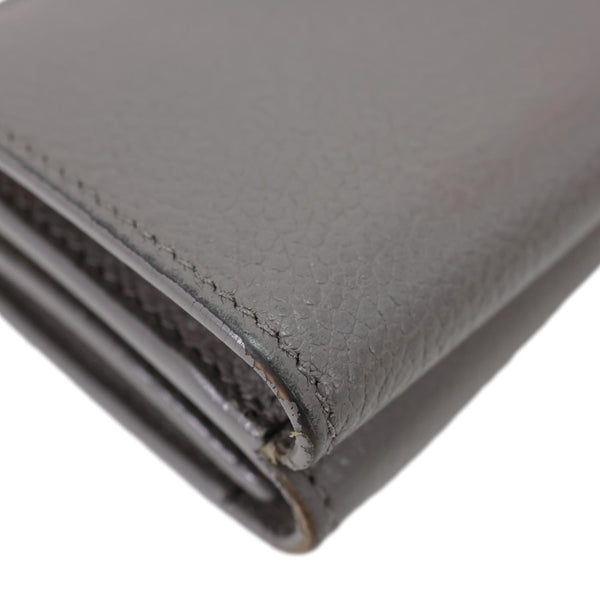YVES SAINT LAURENT Paris Business Leather Card Case Grey