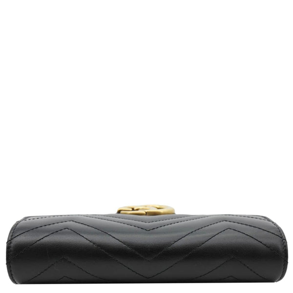 GUCCI GG Marmont Mini Matelasse Leather Crossbody Bag Black 474575