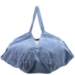 VERSACE Protea Suede Shoulder Bag Blue
