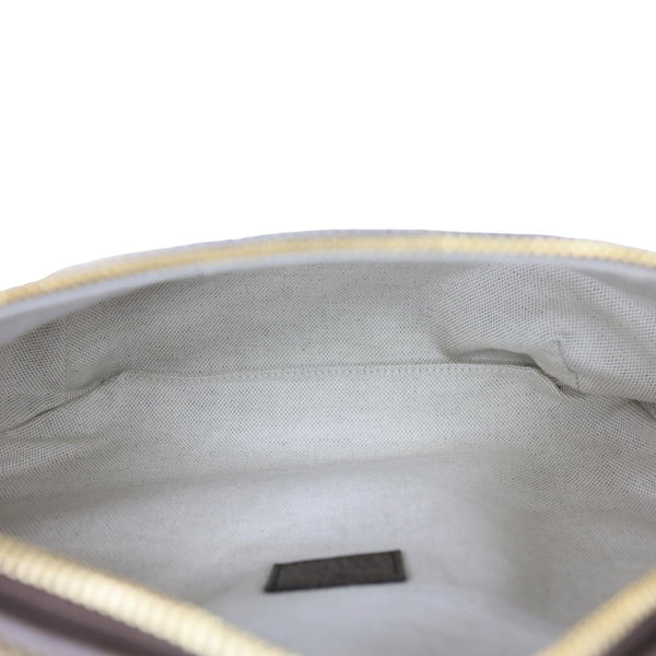 GUCCI Jumbo GG Canvas Leather Belt Bag Brown 696031
