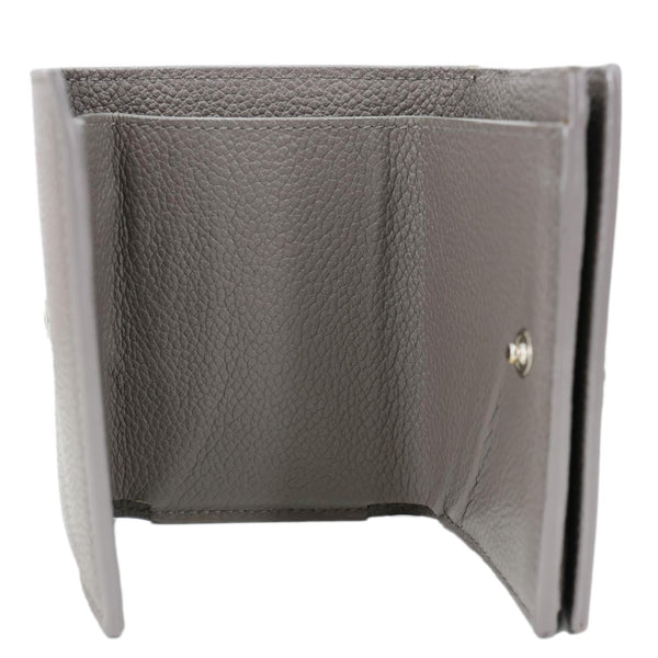 YVES SAINT LAURENT Paris Business  Leather Card Case Grey