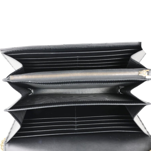 GUCCI GG Marmont Mini Matelasse Leather Crossbody Bag Black 474575