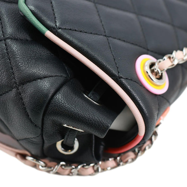 CHANEL Urban Spirit Cuba Color Small Quilted Lambskin Leather Backpack Bag Black