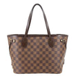 LOUIS VUITTON Neverfull PM Damier Ebene Tote Shoulder Bag Brown