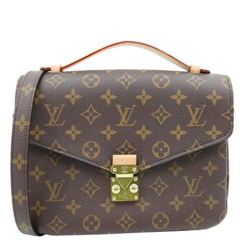 LOUIS VUITTON Metis Pochette Monogram Canvas Crossbody Bag Brown