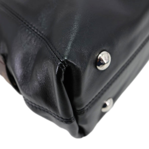 LOUIS VUITTON Carryall Vibe  Lambskin Leather Shoulder Bag Black