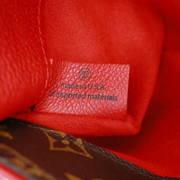 LOUIS VUITTON Pallas MM Monogram Canvas Shoulder Bag Brown