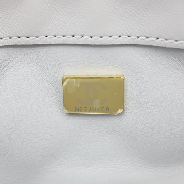 CHANEL Match Flap Mini Quilted Lambskin leather Crossbody Bag Grey