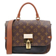 LOUIS VUITTON Vaugirard Monogram Canvas Shoulder Bag Brown