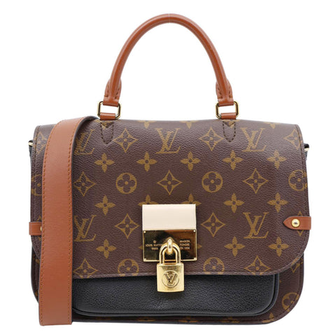 LOUIS VUITTON Vaugirard Monogram Canvas Shoulder Bag Brown