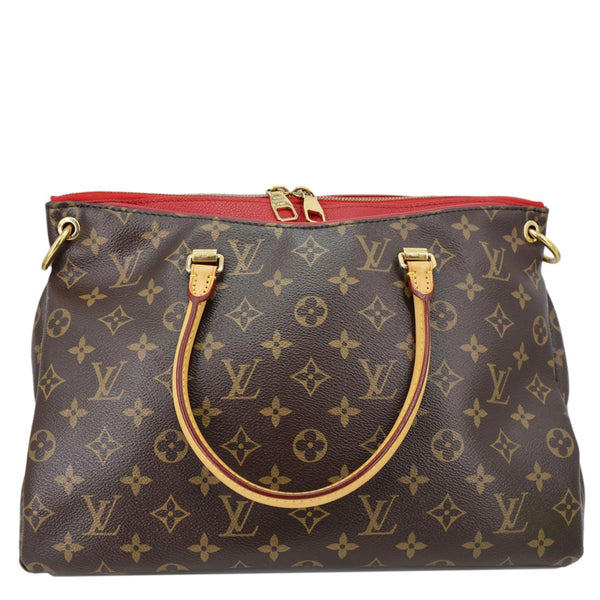 LOUIS VUITTON Pallas MM Monogram Canvas Shoulder Bag Brown