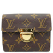LOUIS VUITTON Koala Monogram Canvas Coin Purse Wallet Brown