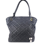 LOUIS VUITTON Lilia GM Monogram Antheia Leather Shoulder Bag Black